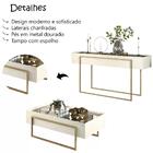 Aparador E Mesa De Centro 21183x21184 Creme Dj Moveis