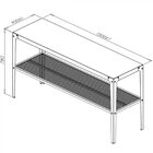 Aparador Em Aço 1 Prateleira Rio  Preto Fosco