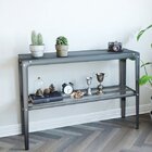 Aparador Em Aço 1 Prateleira Rio Cimento Queimado