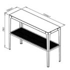 Aparador Em Aço 1 Prateleira Rio Cimento Queimado