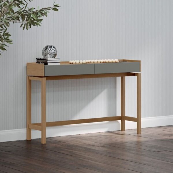 Aparador Em E Linha Barcelona 2 Gavetas 120cm Mdf Oak/ferrola