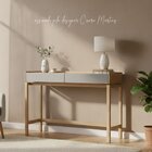 Aparador Em E Linha Barcelona 2 Gavetas 120cm Mdf Oak/ferrola