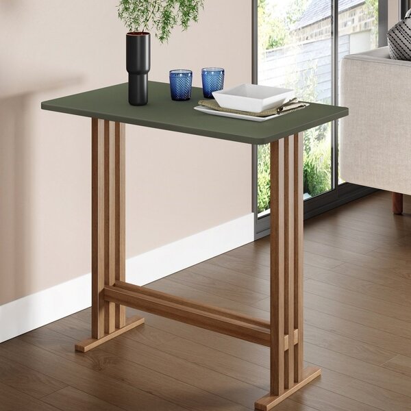 Aparador Em Eucalipto 100x60cm Trevo Pinhão/verde