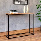 Aparador Em Ferro E Madeira Form Com 100cm Freijo / Preto