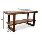 Aparador Em Madeira Maciça 180cm Lisie Marrom