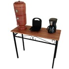 Aparador Em Madeira Maciça E Ferro Artesanal Alta Qualidade.