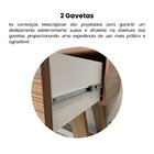Aparador Em Mdf 2 Gavetas 110cm Palha Carvalho