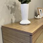 Aparador Em Mdf 2 Gavetas 110cm Palha Carvalho