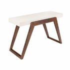 Aparador Em Mdf Para Sala De Estar 120cm Flexus Branco/marrom