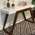 Aparador Em Mdf Para Sala De Estar 120cm Flexus Branco/marrom