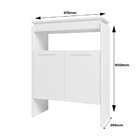 Aparador Em Mdp 12mm 2 Portas 2 Prateleiras Castanho