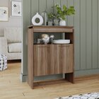 Aparador Em Mdp 12mm 2 Portas 2 Prateleiras Castanho