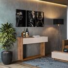 Aparador Envira Off White E Amêndoa