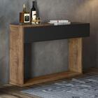 Aparador Envira Preto E Amêndoa