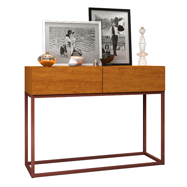 Aparador Eros 90cm  Naturale Estilo Industrial Naturale/cobre