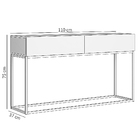 Aparador Eros Pés Em Metal Moderno Estilo Industrial Branco