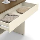 Aparador Escrivaninha Nancy Off White Freijó Com Gaveta