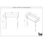 Aparador Escrivaninha Retrô – Be Mobiliário - Branco / Carrara