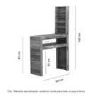 Aparador Esmalteira 80cm Madeira Maciça Pátina