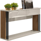 Aparador Espelhado 02 Gavetas Amber Com Espelho Adnet 54cm Pr