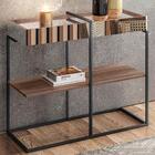 Aparador Espelhado Aurum Estilo Industrial Dhom