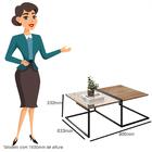 Aparador Espelhado E Mesa De Centro Demolição E Preto