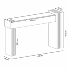 Aparador Espelhado Palladio Deck / Off White - Casaepoltrona