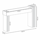 Aparador Espelhado Palladio Freijó / Off White - Casaepoltrona