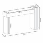 Aparador Espelhado Palladio Nature / Off White - Casaepoltrona