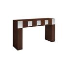 Aparador Espresso Móveis Aço Escovado Pás Tabaco