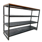 Aparador Estante com Prateleiras de Chapas de Ferro - Pintura