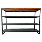 Aparador Estante com Prateleiras de Chapas de Ferro - Pintura