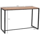 Aparador Estante Para Quarto Estilo Industrial Preto Fosco