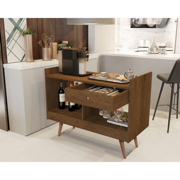 Aparador Estilo Buffet 2 Ambientes Retrô Duda Canela