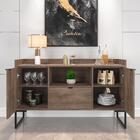 Aparador Estilo Industrial Moderno Buffet 3 Portas