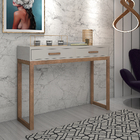 Aparador Estilo Industrial Topázio 2 Gavetas Base Madeira Mac