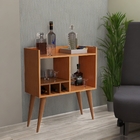 Aparador Estilo Minibar Sala De Estar P/ Visitas Cerejeira