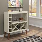 Aparador Estilo Retrô Pés Palito Adega Bar Label - Off White