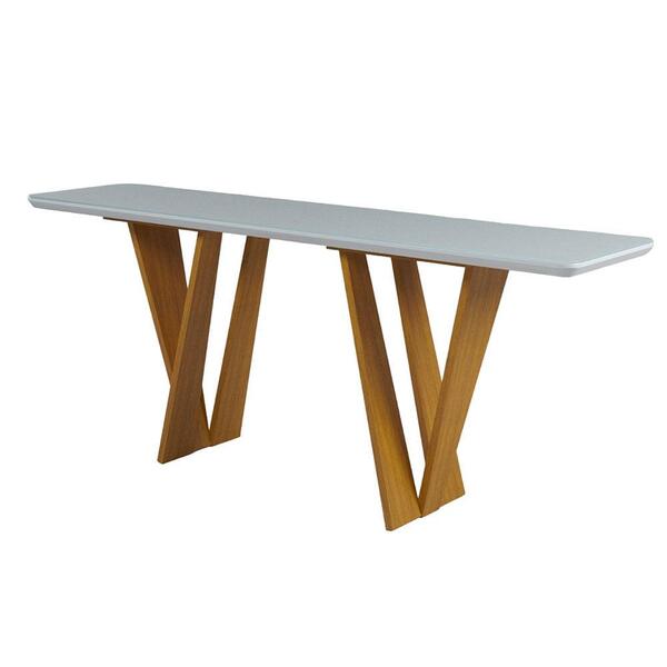 Aparador Eva Tampo Em Laca Off White E Mel