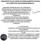 Aparador Folha Vidro Envidracamento Sacada Kit Completo 20cm/