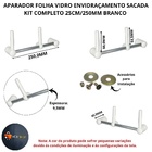 Aparador Folha Vidro Envidracamento Sacada Kit Completo 25cm/