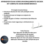 Aparador Folha Vidro Envidracamento Sacada Kit Completo 35cm/