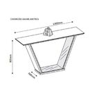 Aparador Fratello Com Tampo De Madeira Chanfrado Com Vidro Br