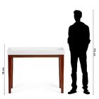 Aparador Fresh Com Vidro 100cm Pés Em Madeira Maciça Artemobi