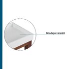 Aparador Fresh Com Vidro 100cm Pés Em Madeira Maciça Artemobi