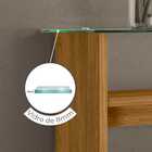 Aparador Frizz Com Tampo De Vidro - Madetec