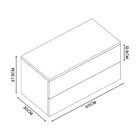 Aparador Gaveteiro Duplo Moderno Penteadeira Salão De Beleza