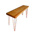 Aparador Gothan Pés Cobre Em Madeira Maciça 1,20