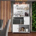 Aparador Grande De Cozinha 90cm X 157cm Branco Owen Shop Jm