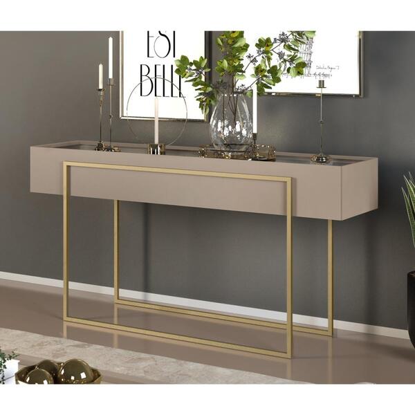 Aparador Harrison Com Tampo Espelhado Amarula